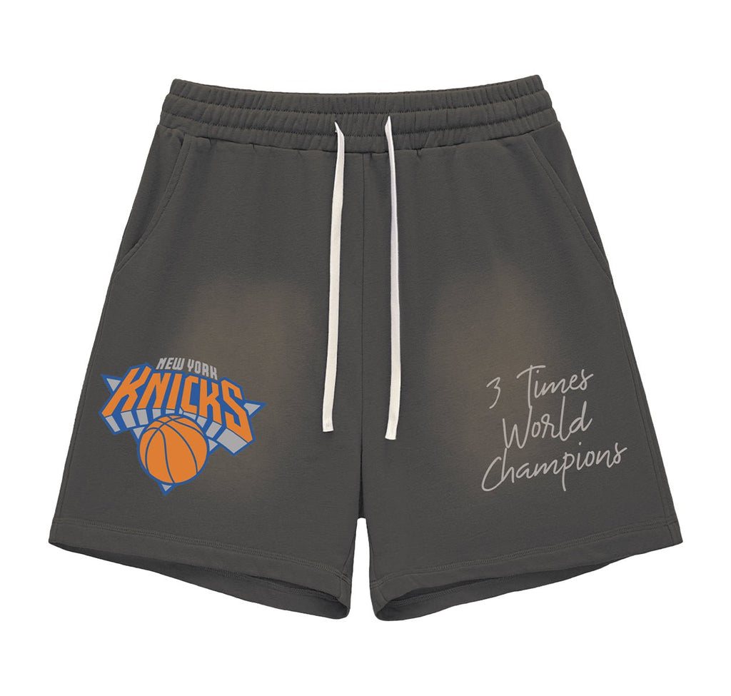 Knicks 3 Rings Shorts Sun Fade Shorts - Heatcheck
