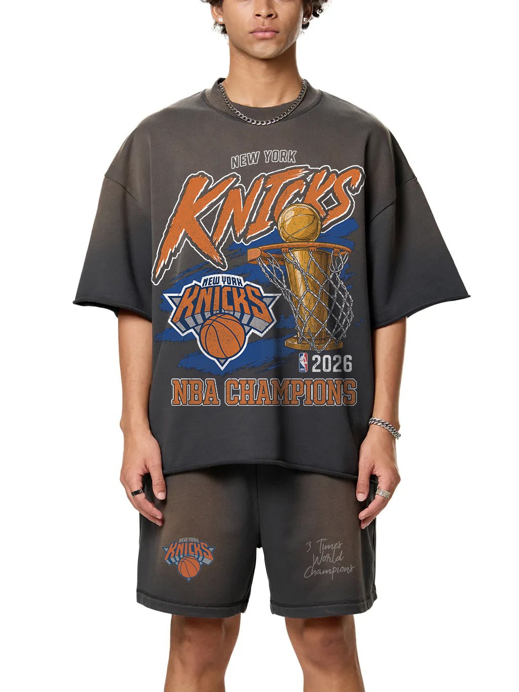 Knicks Retro Champs Sun Fade Tee - Heatcheck